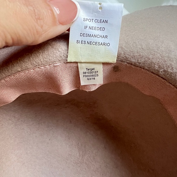 Elegant Pink and Brown Women's Fedora Hat Set Both 100% Wool - Picture 15 of 15